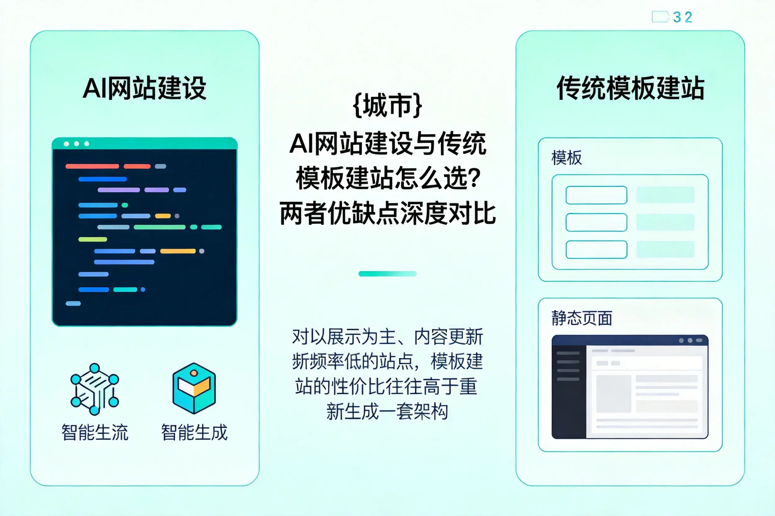 赤峰AI网站建设与传统模板建站怎么选？两者优缺点深度对比