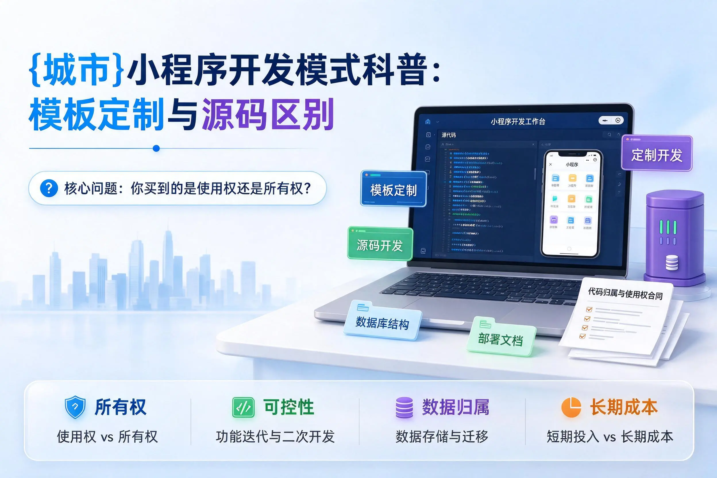 赤峰小程序开发模式科普:模板定制与源码区别