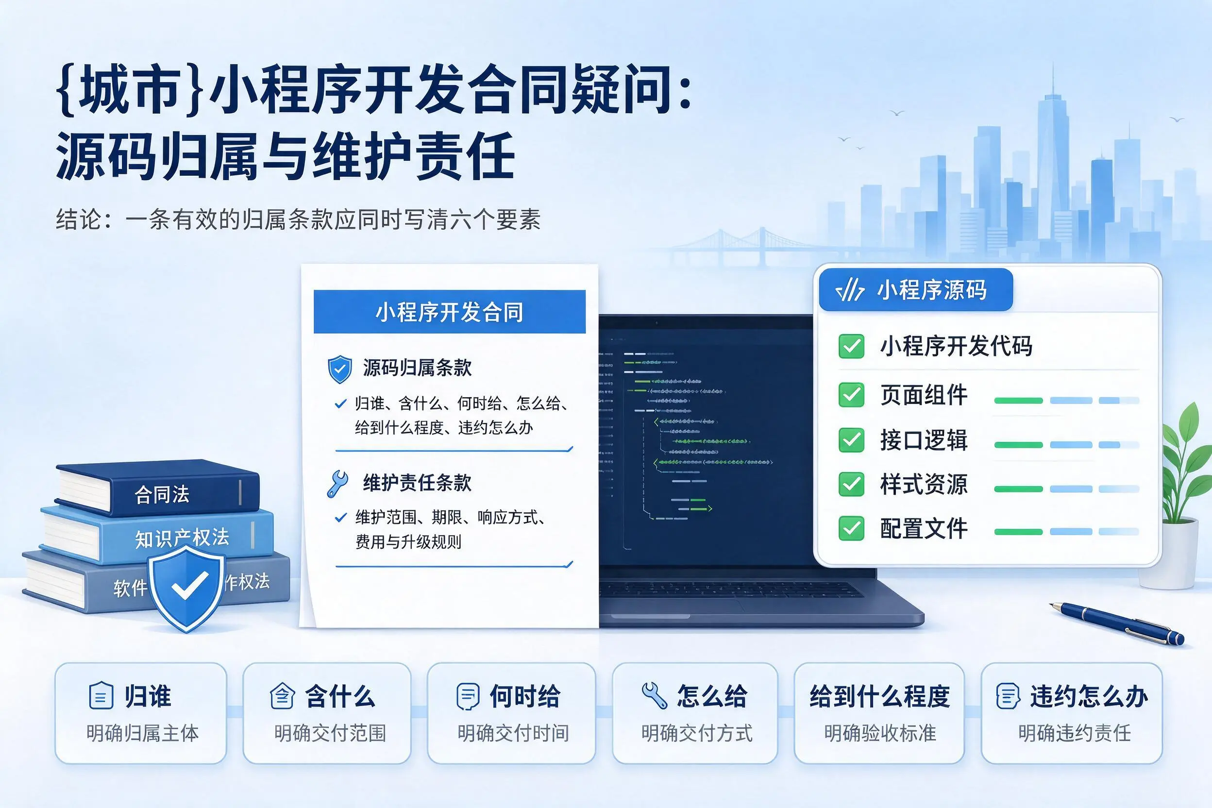 赤峰小程序开发合同疑问：源码归属与维护责任