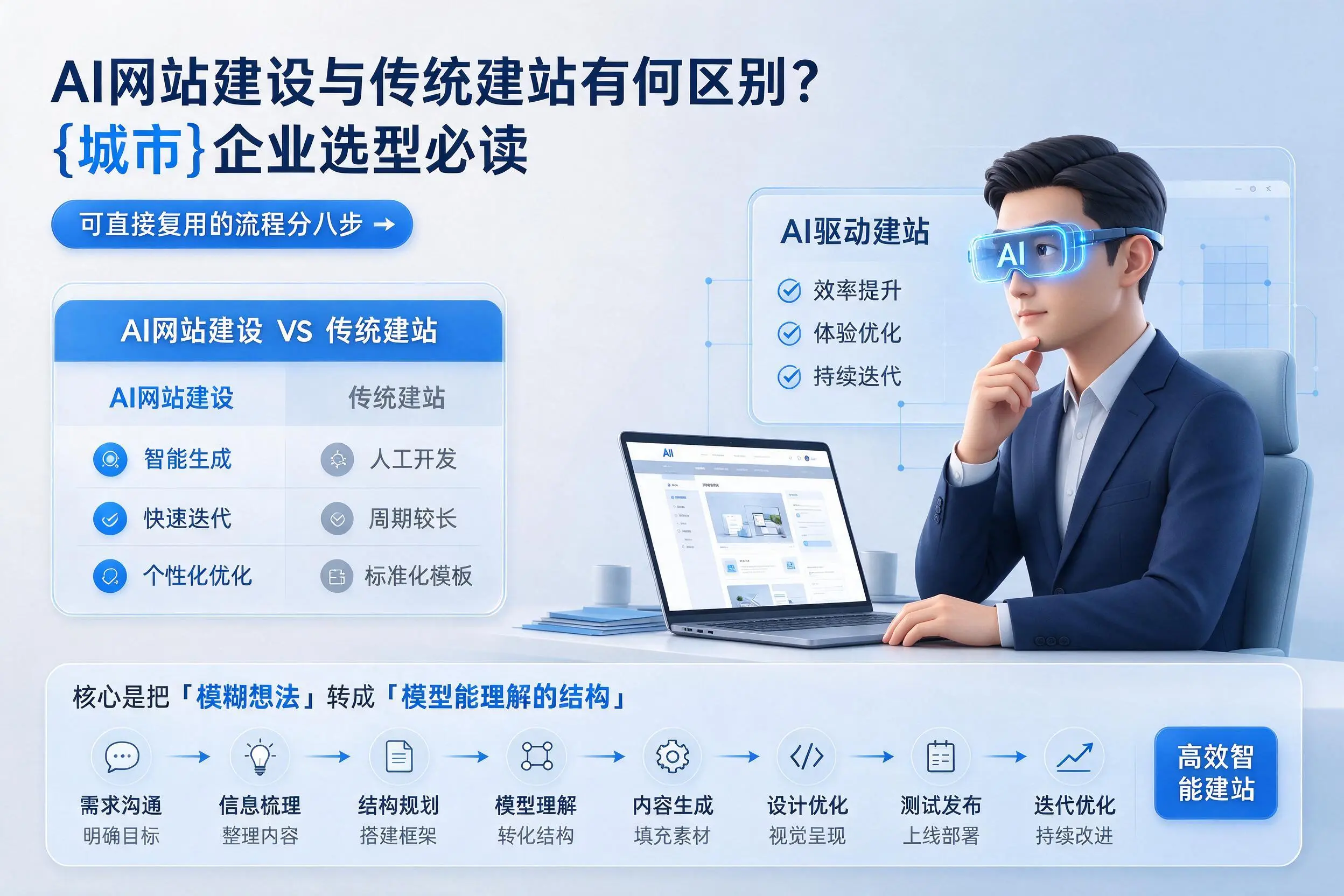 AI网站建设与传统建站有何区别？赤峰企业选型必读