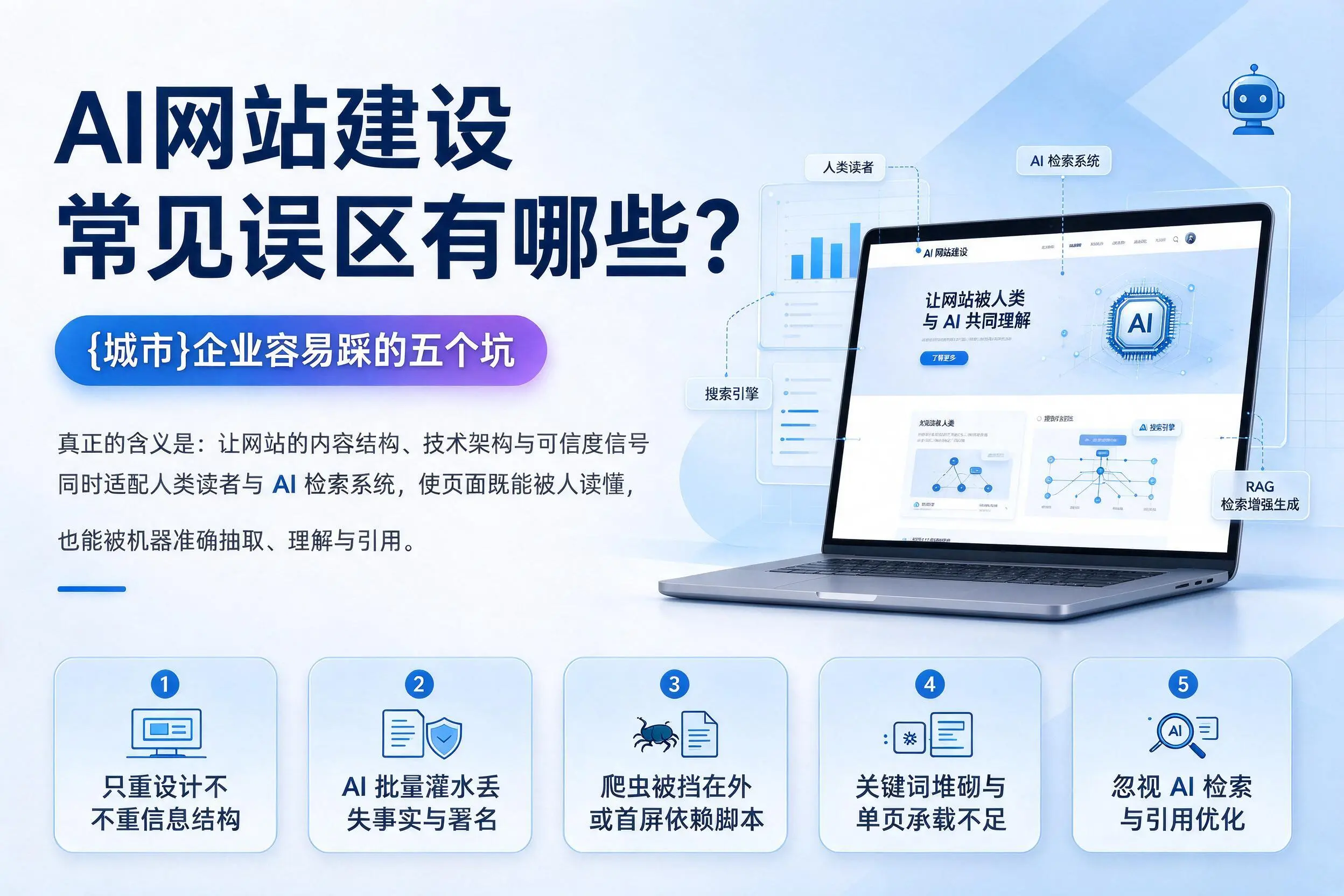 AI网站建设常见误区有哪些?赤峰企业容易踩的五个坑