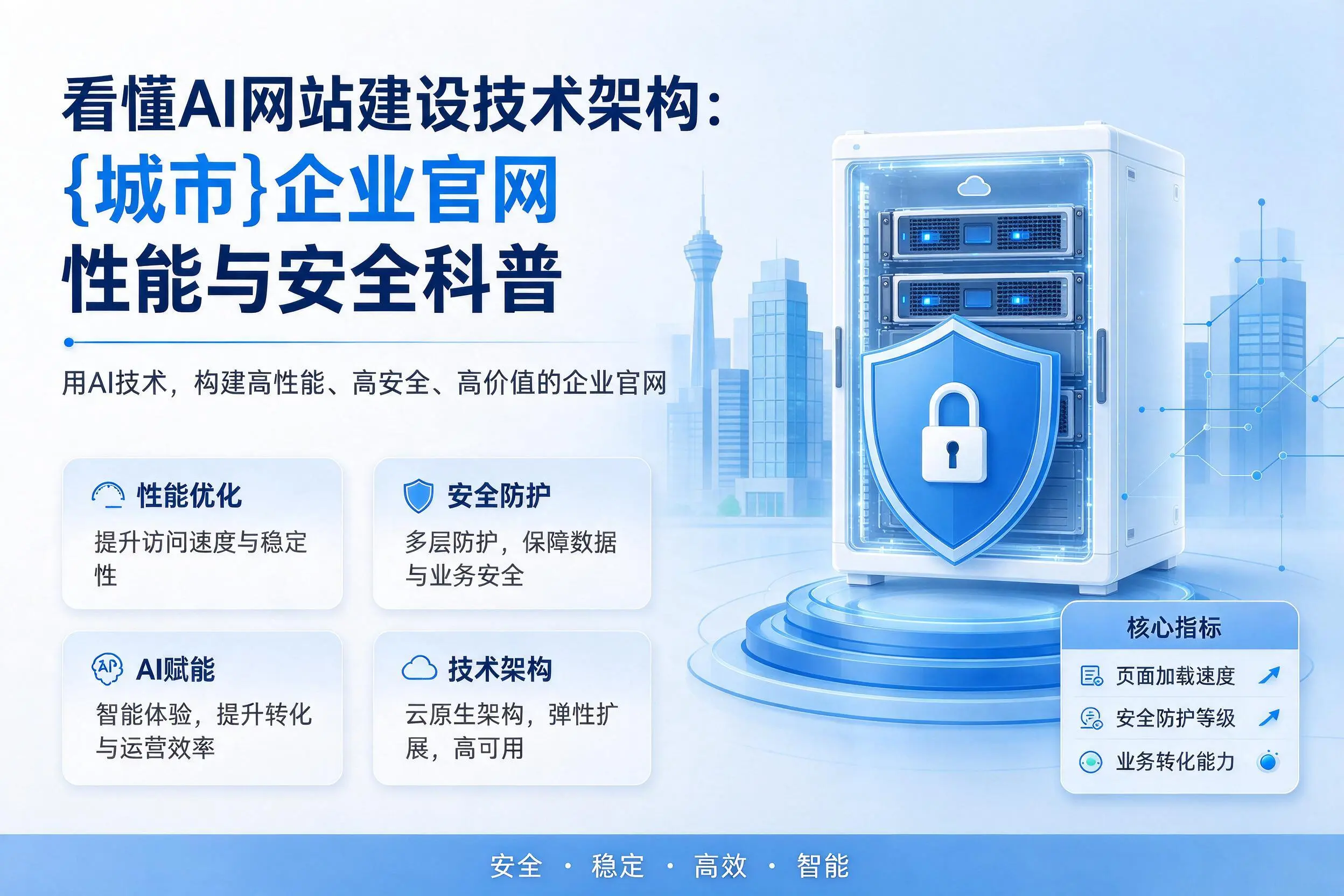 看懂AI网站建设技术架构:赤峰企业官网性能与安全科普