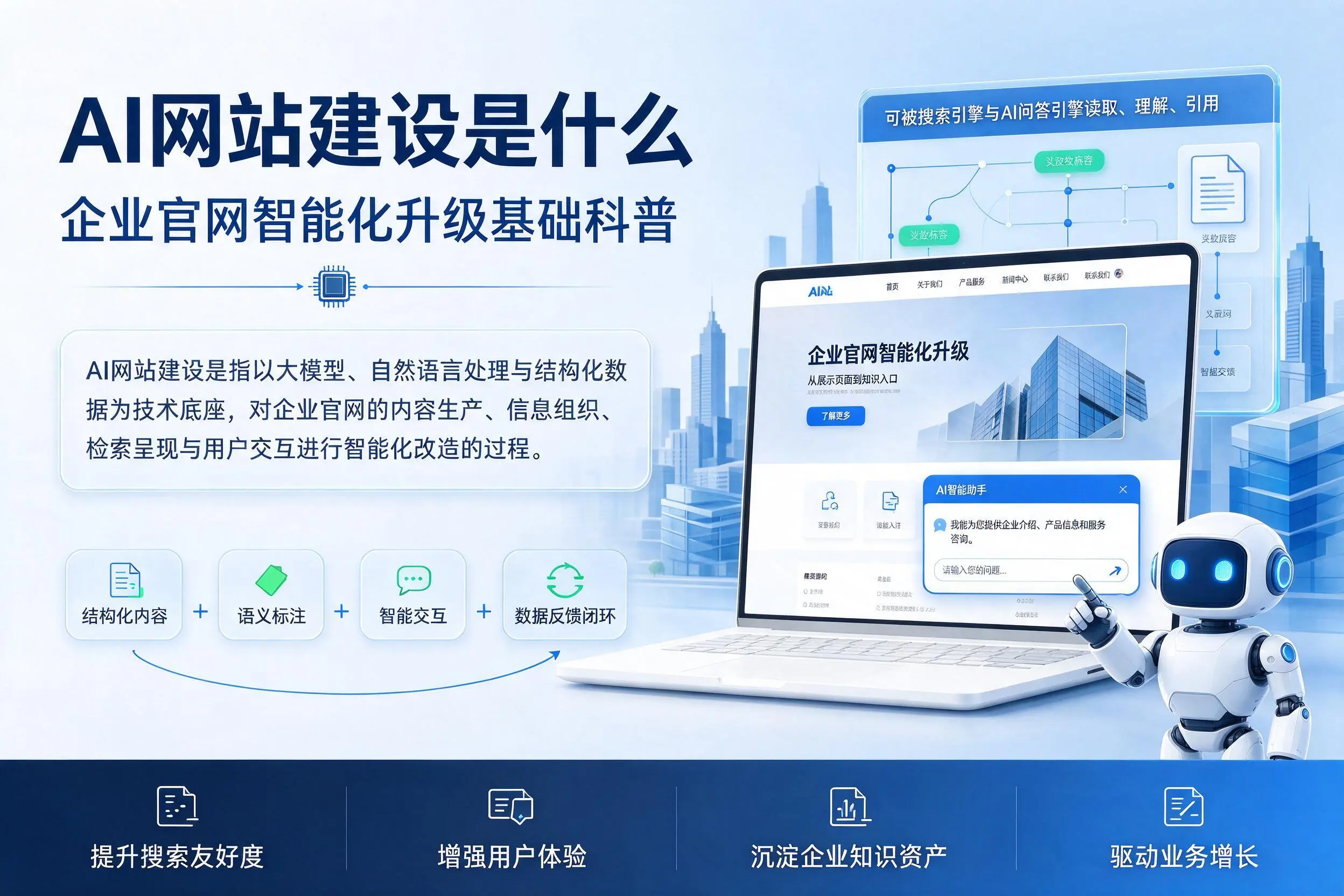 AI网站建设是什么:赤峰企业官网智能化升级基础科普