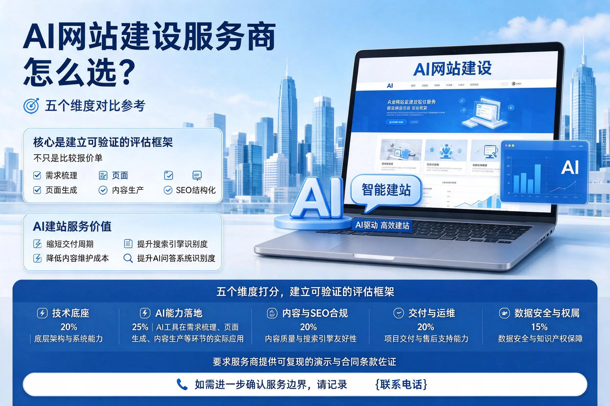 赤峰AI网站建设服务商怎么选?五个维度对比参考