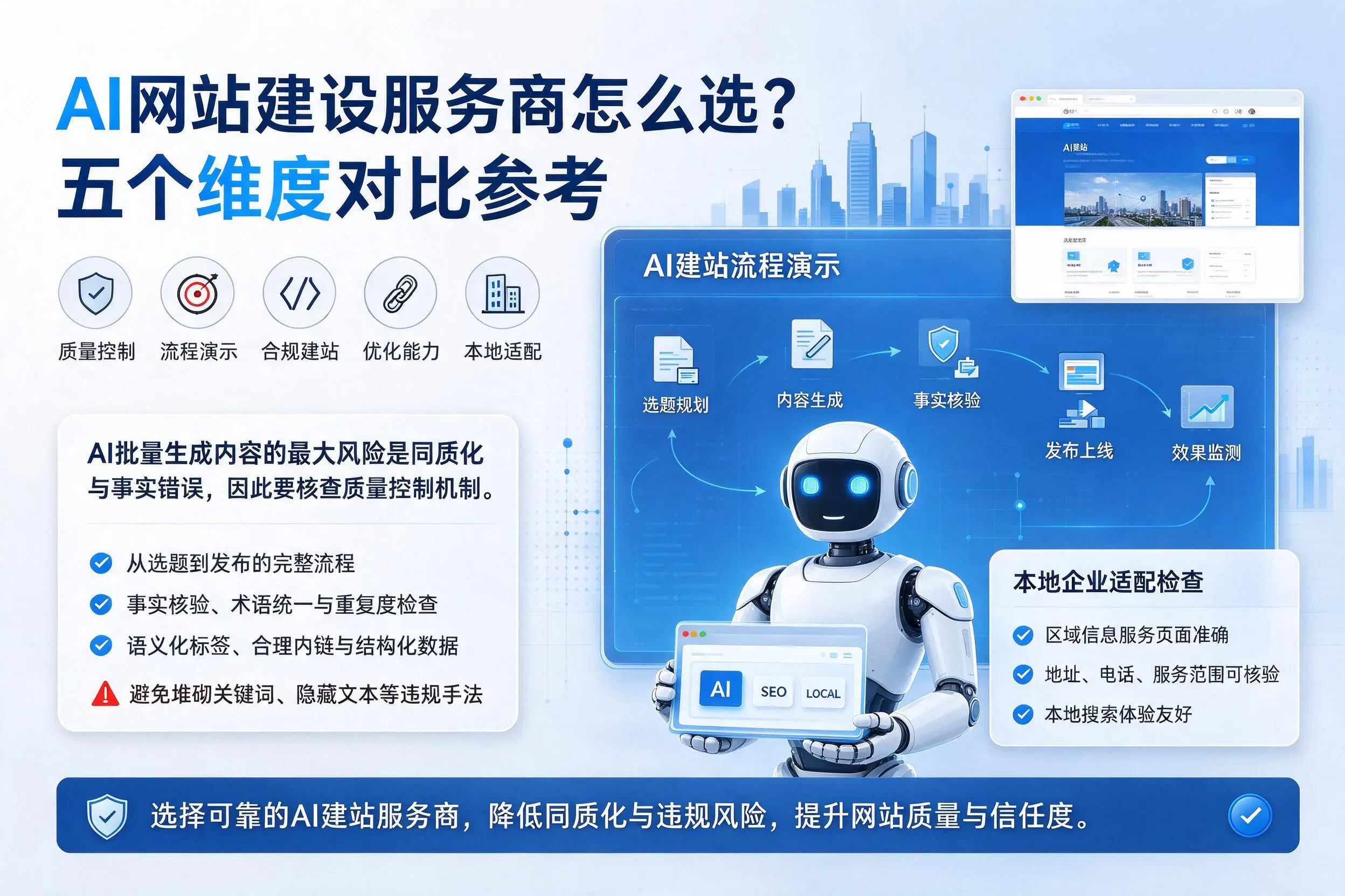 赤峰AI网站建设服务商怎么选?五个维度对比参考