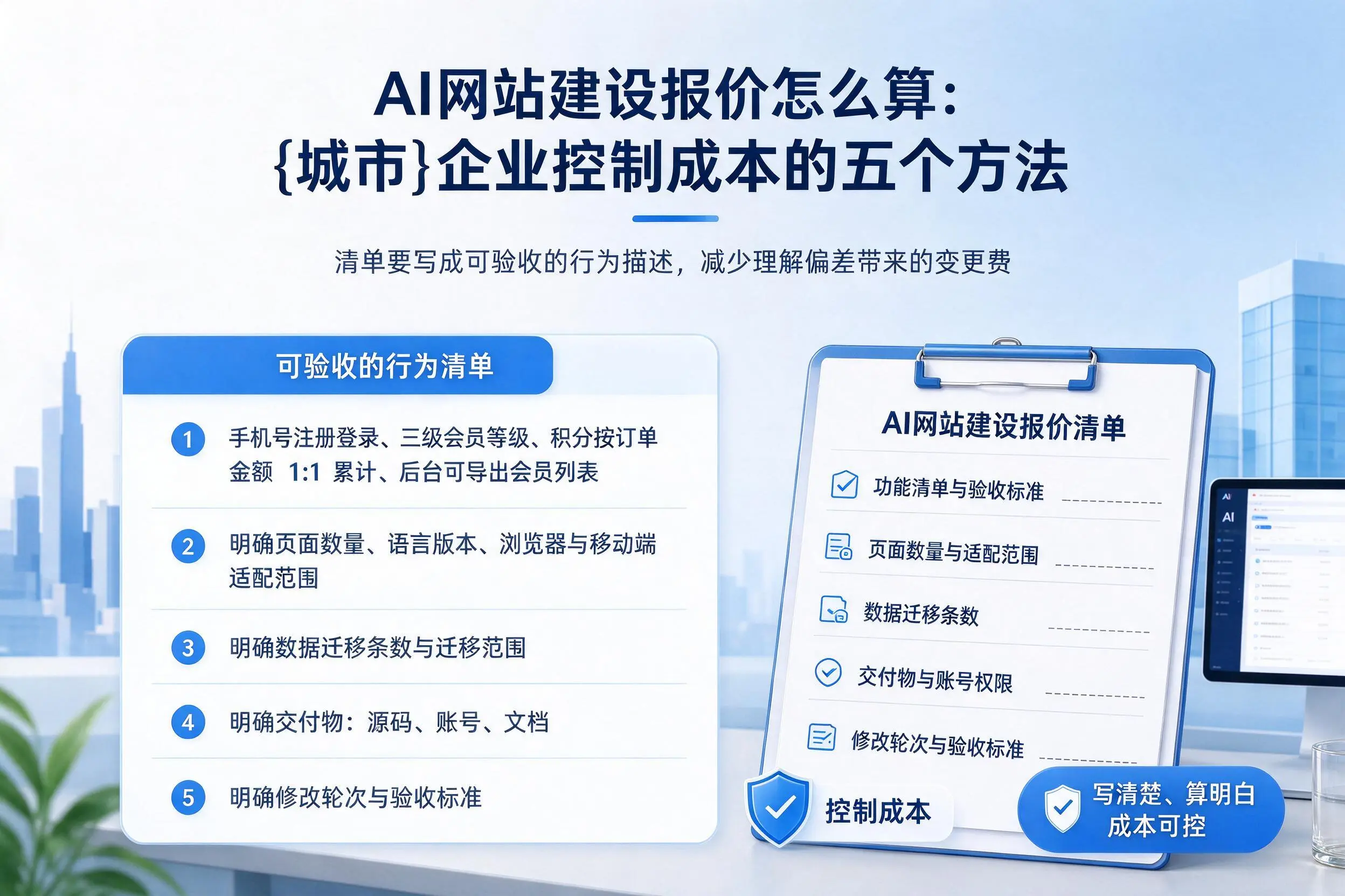 AI网站建设报价怎么算：赤峰企业控制成本的五个方法